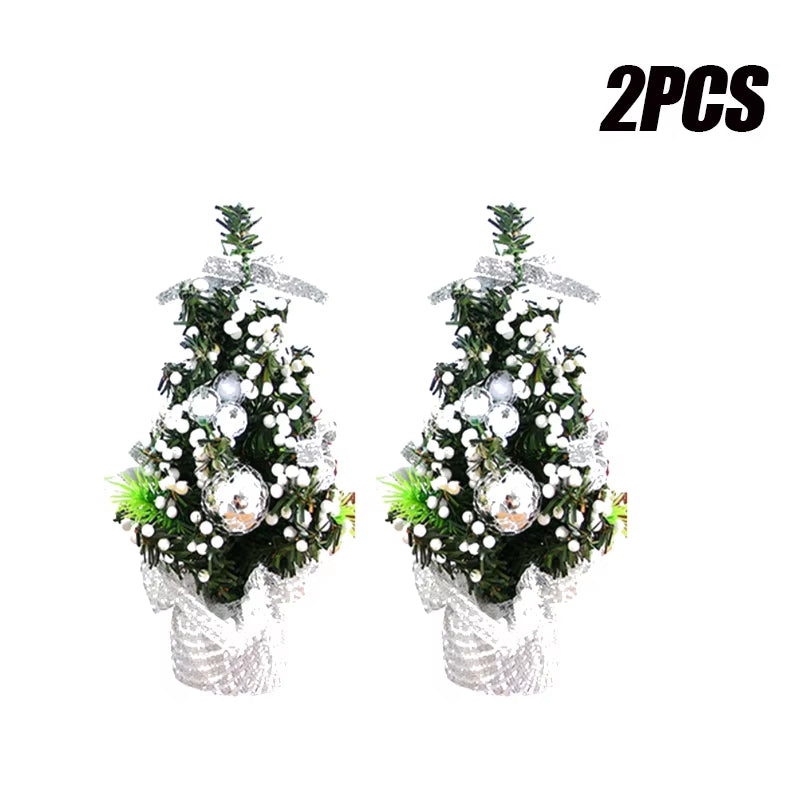 Adorable 3PCS Mini Christmas Tree Set - Perfect Desktop Decorations & Kids' Gifts for a Festive Window Display