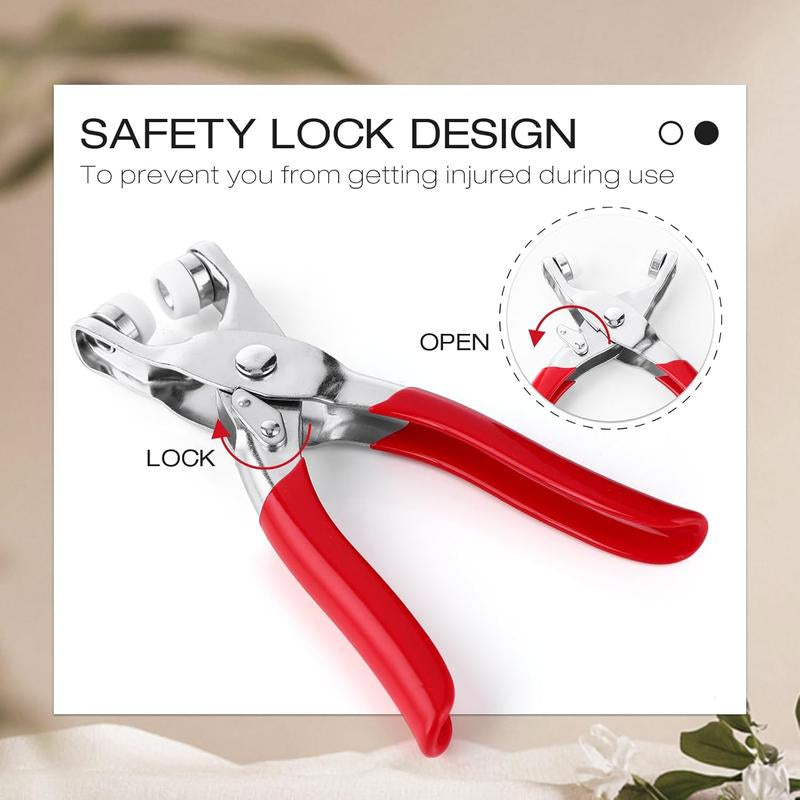 Ultimate Buttons & Pliers Tool Kit - 200 Metal Sewing Buttons & Snapfastener Pliers Set for Seamless Stitching, Perfect Gift for Your Wife!