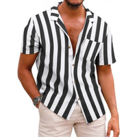 Men’s Summer Printed Short-Sleeved Shirt – Lightweight, Stylish & Breathable Casual Wear