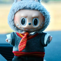 Enchanting Handmade Labubu Doll Wizardschool Uniform Set - Macaron Outfits for 17cm Dolls, Perfect Gift for Labubu & Harry Potter Fans!