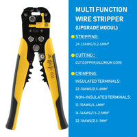 Versatile Automatic Wire Stripper & Crimper Tool - Adjustable Multifunctional Pliers for All Your Cable Cutting Needs