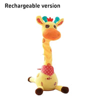 2025 Upgraded Singing & Dancing Giraffe Ornament with LED Lights - Perfect Kid's Gift for Any Occasion