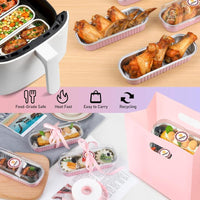100 Mini Loaf Pans with Lids & Spoons - Disposable 6.8oz Baking Tins for Individual Cakes & Breads - Perfect for Parties & Gifts!
