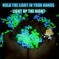 Transform Your Outdoors with 5000 Blue Luminous Stones - Perfect for Gardens, Walkways, Fish Tanks, and Party Décor!
