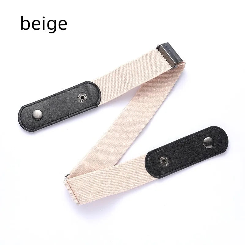 Buckle-Free Adjustable Stretch Elastic Waist Band for Men & Women - Invisible and Comfortable Belt for Jeans and Dresses