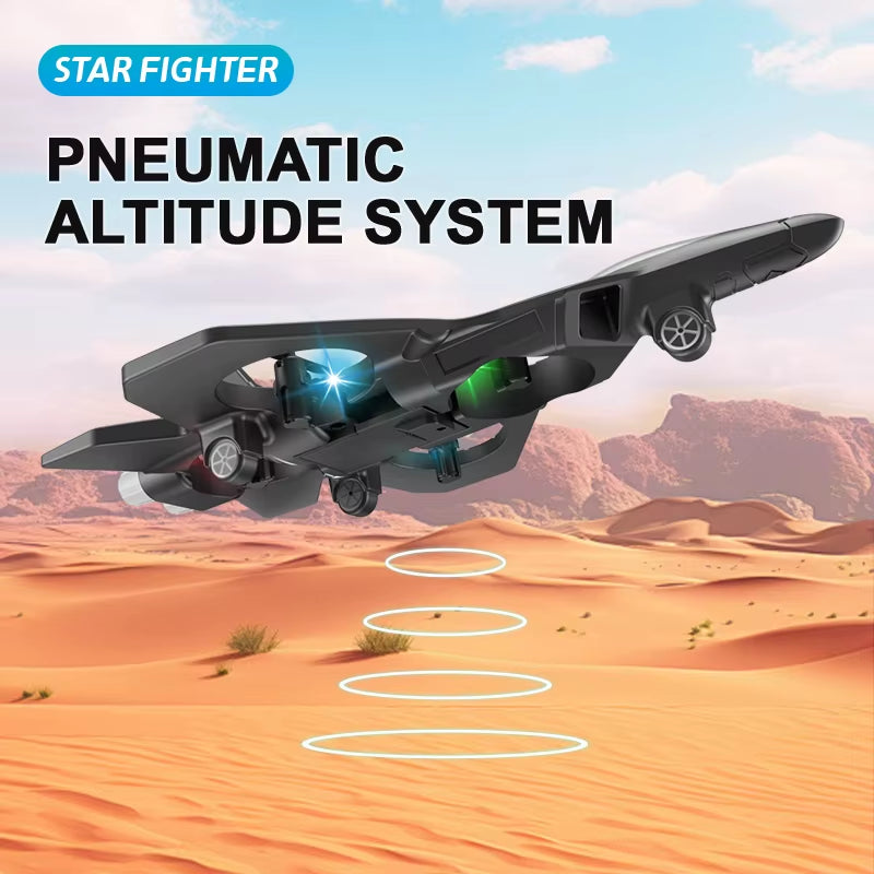 2.4G Remote Control LED Foam Fighter Glider - Stunt Tumbling UAV Helicopter with Colorful Lights