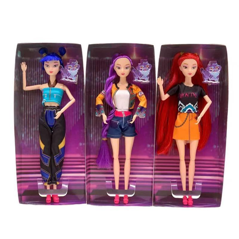 Lummi and Zoi K-POP Demon Hunters Vinyl Figurine - Adorable Collectible Action Figures for K-Pop Fans and Kids