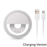 Portable Rechargeable Ring LED Fill Light for Selfies and Live Broadcasts
