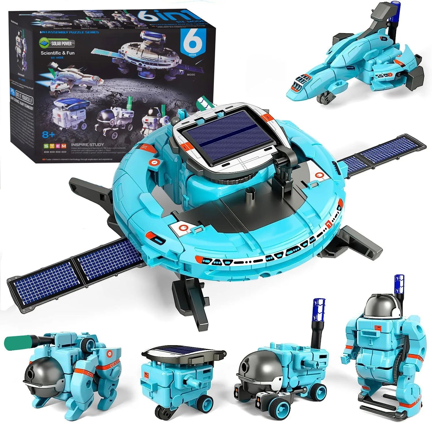 6-in-1 Solar Robot Kit – Build & Learn STEM Science Toy