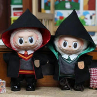 Enchanting Handmade Labubu Doll Wizardschool Uniform Set - Macaron Outfits for 17cm Dolls, Perfect Gift for Labubu & Harry Potter Fans!