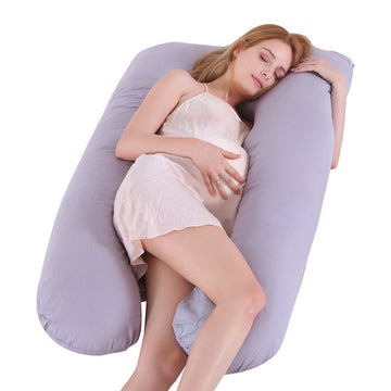 Ultimate U-Shape Maternity Pillow for Pregnant Women - Summer Sleeping Support with Cooling Ice Silk