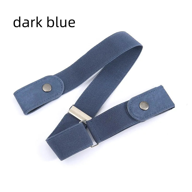 Buckle-Free Adjustable Stretch Elastic Waist Band for Men & Women - Invisible and Comfortable Belt for Jeans and Dresses