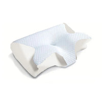 Ergonomic 2-in-1 Memory Foam Contour Pillow for Neck Pain Relief - Orthopedic Support Pillow
