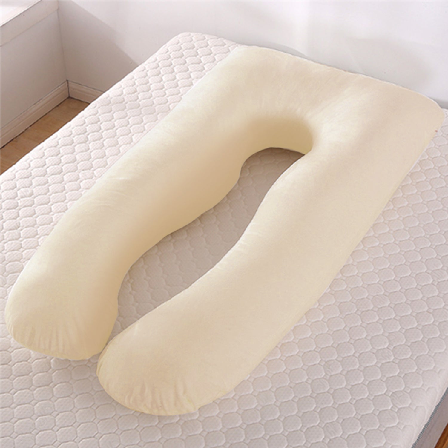 Ultimate U-Shape Maternity Pillow for Pregnant Women - Summer Sleeping Support with Cooling Ice Silk