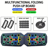 Ultimate Portable Push-Up Board Set - Multifunctional Fitness Equipment for Targeting Chest, Abs, Arms & Back