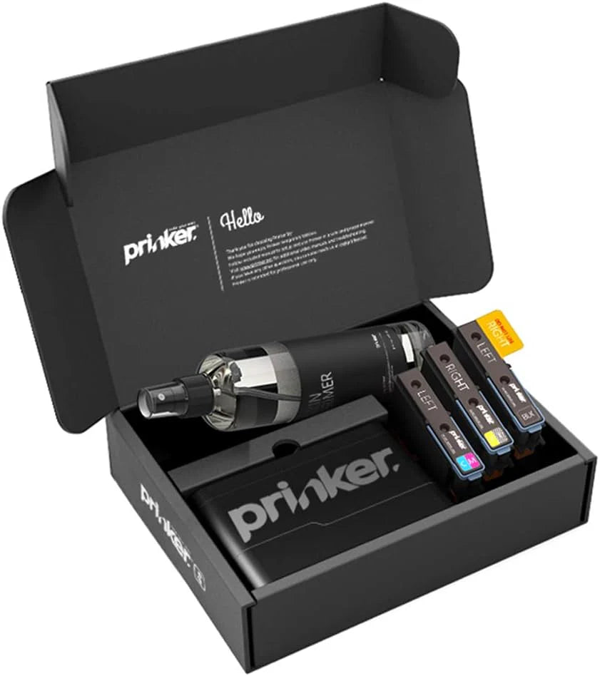 Prinker S – Instant Custom Temporary Tattoos with Full-Color & Black Ink