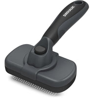 Self-Cleaning Slicker Brush for Dogs & Cats – Gentle Grooming, Easy Deshedding & Hair Removal (Pink)