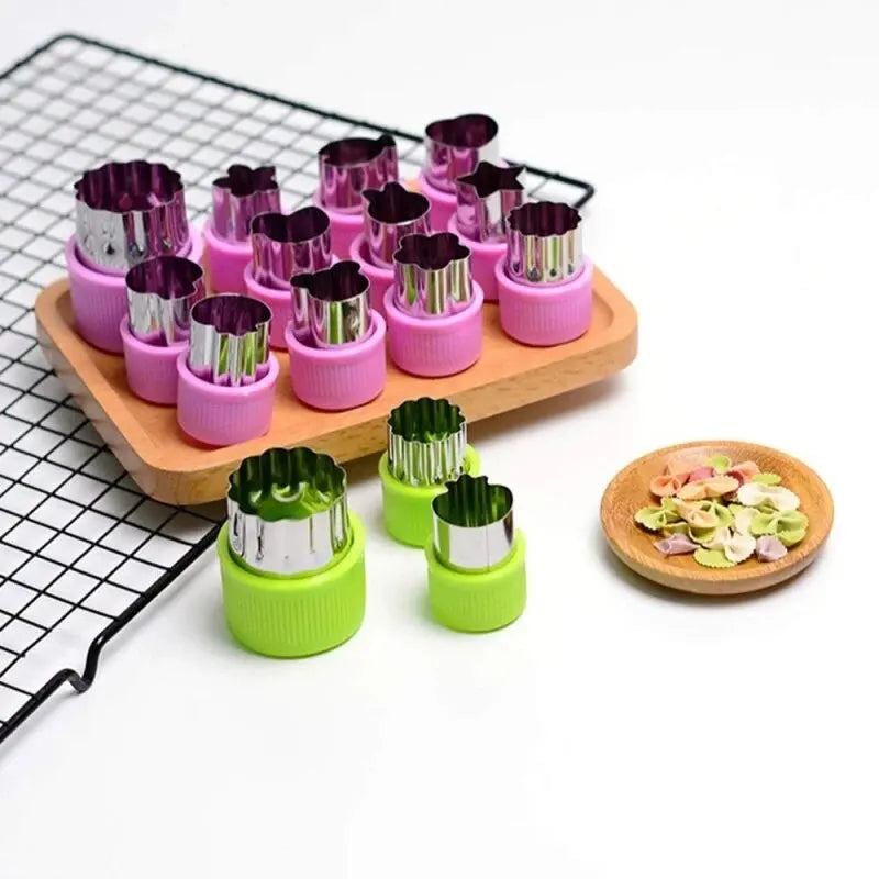 Stainless Steel Vegetable Cutter & DIY Fruit Cookie Stamps – Durable Kitchen Tool for Creative Food Designs