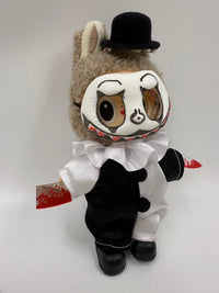 Spooky Season Art the Clown Terrifier Matching Costume for Labubu Doll - Perfect Halloween Custom Outfit!