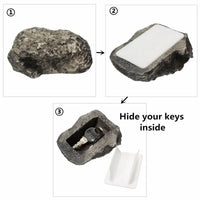 Discreet Garden Key Storage Box - Realistic Stone Design for Hidden Outdoor Access