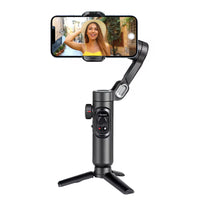 3-Axis Smartphone Gimbal Stabilizer with Fill Light - Perfect for Face Tracking, Vlogging, and All Your Smartphone Filming Needs!