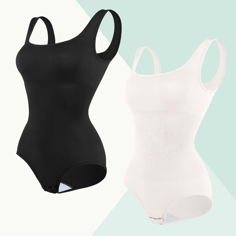 Ultimate Waist Trainer Bodysuit for Women - Tummy Control Seamless Shapewear, Butt Lifter Full Body Shaper in Black, White & Brown - High-Waist Girdle for All-Day Comfort