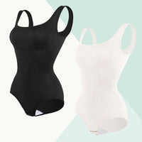 Ultimate Waist Trainer Bodysuit for Women - Tummy Control Seamless Shapewear, Butt Lifter Full Body Shaper in Black, White & Brown - High-Waist Girdle for All-Day Comfort