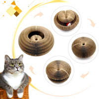 Ultimate Magic Organ Cat Scratcher - Round Corrugated Claw Grinding Toy for Happy Cats!