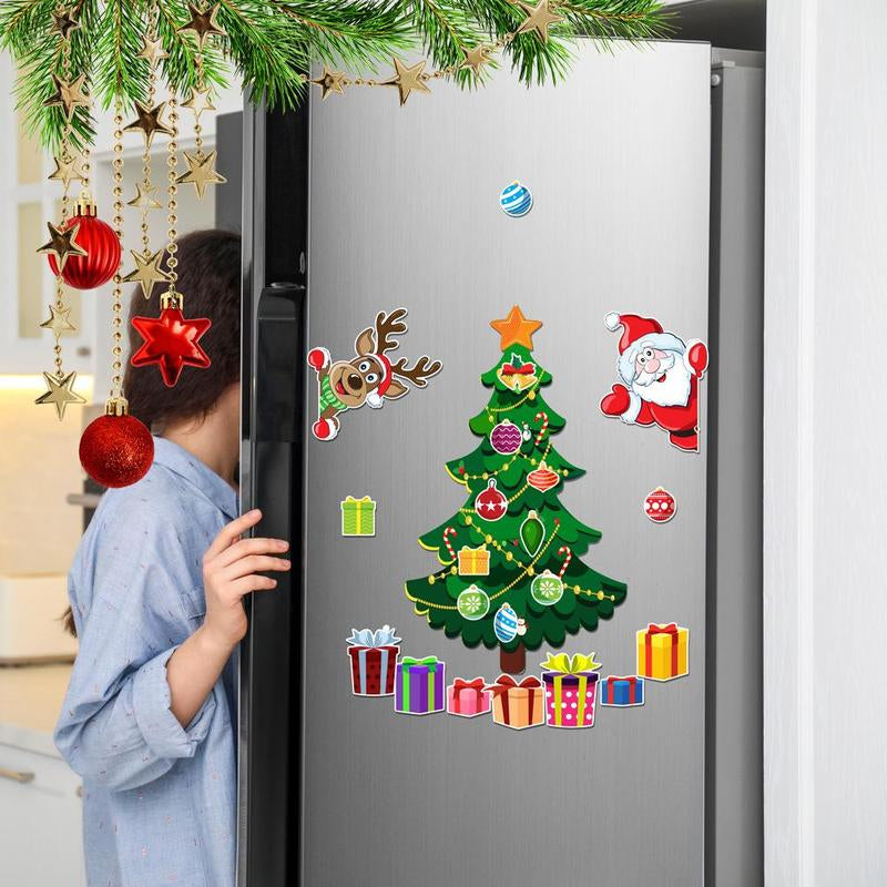 Festive Gnome Refrigerator Magnet Set - Adorable Cartoon Holiday Décor for Home, Kitchen, and Car