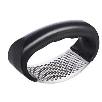 Stainless Steel Garlic Press & Chopper - Essential Kitchen Gadget for Easy Garlic Crushing and Vegetable Chopping