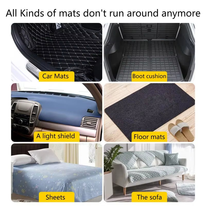 Premium Extra Strong Double-Sided Adhesive Tape for Car Floor Mats - Self-Adhesive Hook-and-Loop Fasteners for DIY Carpet Solutions