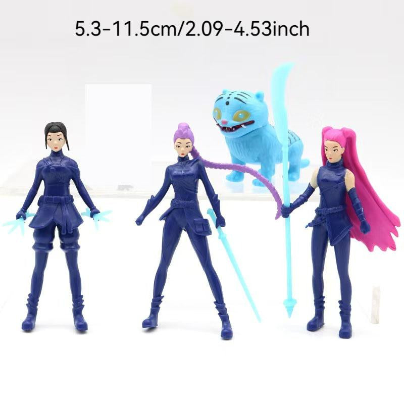 Enchanting 12-Piece Witch Hunter Figure Set - Perfect 3D Characters for Games, Parties, and Holiday Gifts!