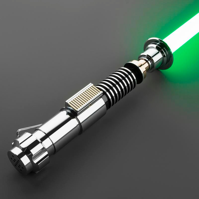 Rechargeable Bluetooth Motion Control Duel Lightsaber with Sound Effects - Epic Luke Skywalker Orange Role Play Toy for Adults and Collectors