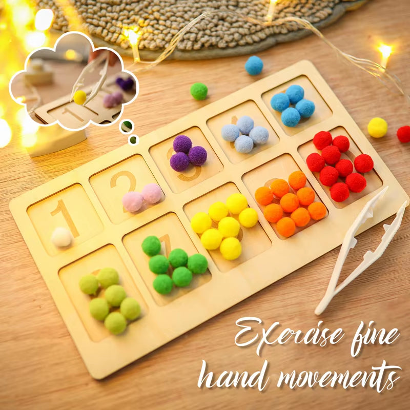Rainbow Bead Match & Count Game