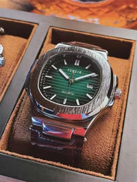 Men's Trendy Luminous Quartz Watch with Calendar - Perfect Birthday Gift in Elegant Box