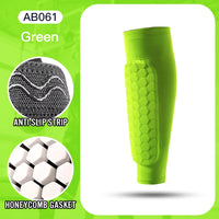 Premium Football Shin Guard Socks with Foam Padding - Calf Compression Sleeve & Honeycomb Design for Ultimate Protection and Comfort in Soccer!