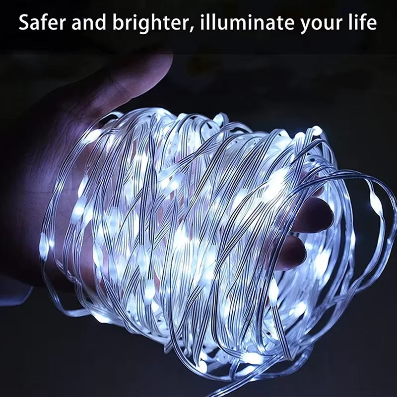 Enchanting RGB LED Strip Lights - WS2812B Bluetooth Smart Fairy Lights for Parties, Christmas, and Home Decor - Waterproof String Garland for a Magical Atmosphere