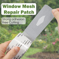 Repair Your Screens Like New: Durable Gray Adhesive Fiberglass Mesh Tape for Windows & Doors