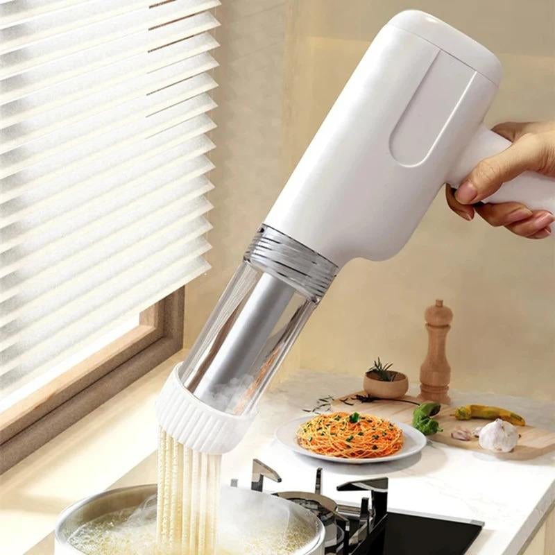 Portable Wireless Pasta Maker with 6 Molds – USB Rechargeable, 1800mAh Battery, Perfect Kitchen Gadget for Fresh Noodles!