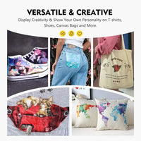 Vibrant 36-Color Permanent Fabric Paint Set by Marie - 10ml Tubes for Clothing & Canvas, Waterproof and Dope-Dyed Acrylics