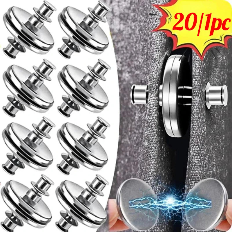 Magnetic Curtain Clips - 20 Pairs Nail-Free Detachable Buckle for Easy Adjustment
