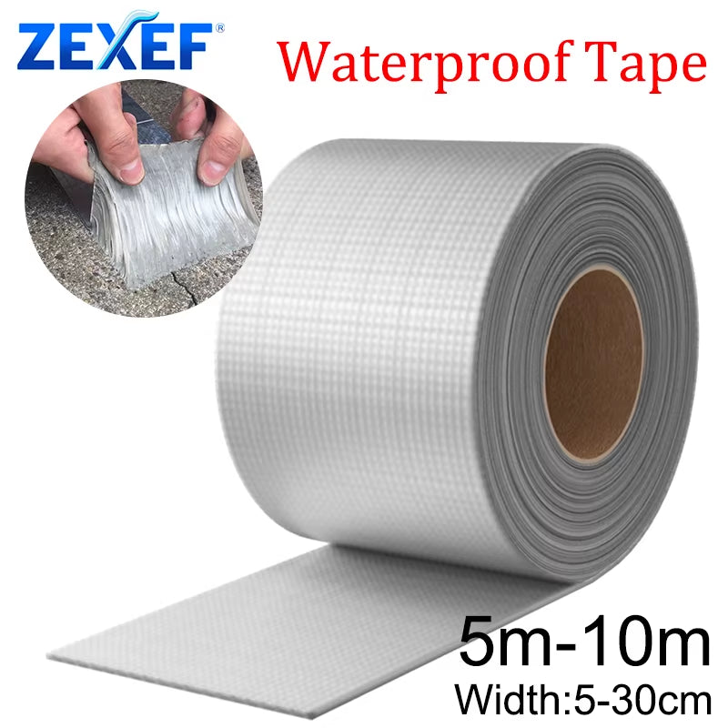 Premium Waterproof Aluminum Foil Tape - High-Temperature Resistant Butyl Sealant for Wall, Pool, Roof Repairs - Heavy-Duty Self-Adhesive Duct Tape