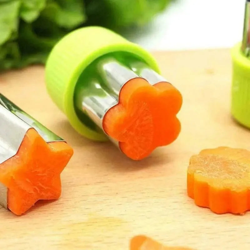 Stainless Steel Vegetable Cutter & DIY Fruit Cookie Stamps – Durable Kitchen Tool for Creative Food Designs