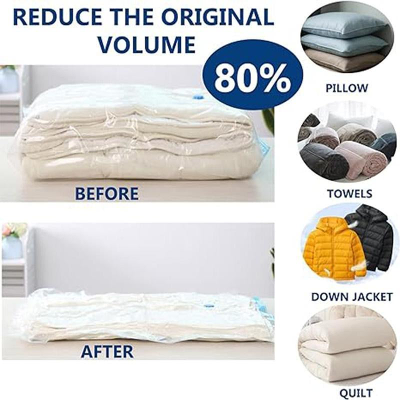 Ultimate 12 Pack Vacuum Storage Bags with Electric Pump - Extra Thick, Reusable & Odor-Free Space Savers for Clothes, Mattresses, Blankets, and More!
