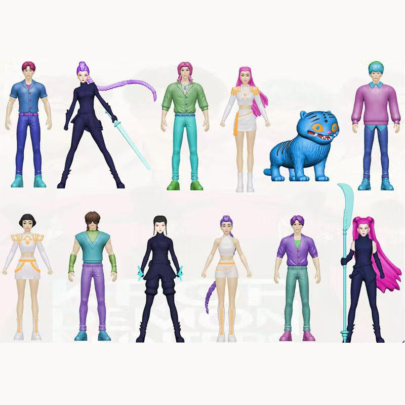 Enchanting 12-Piece Witch Hunter Figure Set - Perfect 3D Characters for Games, Parties, and Holiday Gifts!