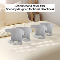 4-Pack Heavy Duty Bed Sheet Grippers - Non-Slip Mattress Straps for All Sizes - Secure Your Sheets Effortlessly
