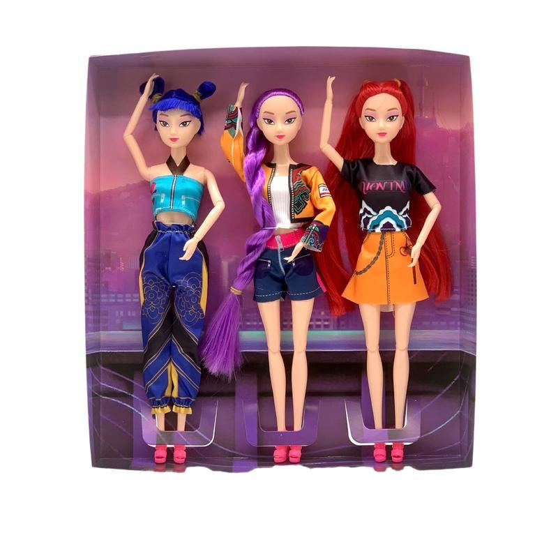 Lummi and Zoi K-POP Demon Hunters Vinyl Figurine - Adorable Collectible Action Figures for K-Pop Fans and Kids