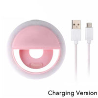 Portable Rechargeable Ring LED Fill Light for Selfies and Live Broadcasts