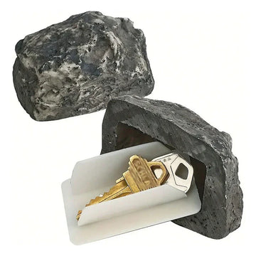 Discreet Garden Key Storage Box - Realistic Stone Design for Hidden Outdoor Access