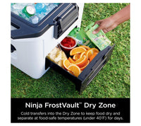 Ninja Frostvault 30QT Premium Hard Cooler with Innovative Dry Zone